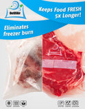 100 Vacuum Sealer Bags: Gallon Size (11" X 16") by  Works with Foodsaver & Other Machines - 33% Thicker BPA Free, Commercial Grade, 11 X 16 Inches