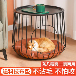 Coffee Table Cat Bed House Large Space Cat Carrier Indoor Cat Supplies Pet Furniture Pet Bed