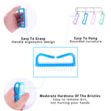 6-Pack Handle Grip Nail Cleaning Brush Set for Effective Fingernail and Toenail Care for All Ages (Color A)