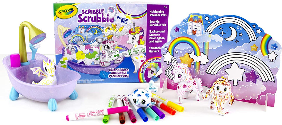 Scribble Scrubbie, Peculiar Pets, Gifts for Girls & Boys, Kids Toys, Ages 3, 4, 5, 6 [Amazon Exclusive]