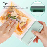 Portable Mini Chip Bag Sealer - Handheld Food Vacuum Sealer for Plastic Bags with Resealer and Opener - Kitchen Gadget