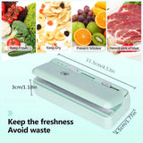 Portable Mini Chip Bag Sealer - Handheld Food Vacuum Sealer for Plastic Bags with Resealer and Opener - Kitchen Gadget