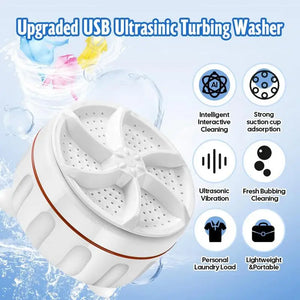 Portable Laundry Washer Mini USB Spinning Washing Machine Laundry Accessories for Socks Lingerie Mini Dishwasher for Rv Home