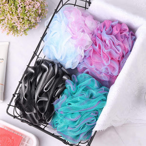 4 Pieces 75G Shower Loofahs Large Bath Sponge Mesh Pouf Wash Puff Shower Poof Body Loofas for Bathing