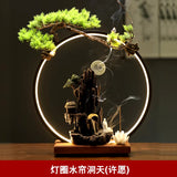 Mountain Backflow Incense Burner Air Freshener Waterfall Incense Holder Humidifier Home Decor Incensario Home Appliances