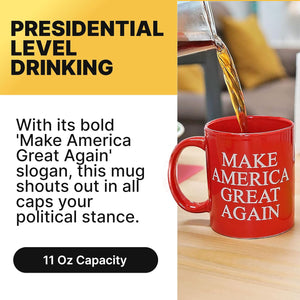 ’ Make America Great Again Donald Trump 2020 President Red Republican Conservative Coffee Mug Novelty, 11 Fluid Ounces