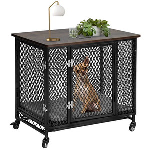 Movable Dog Crate Furniture 