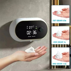 Automatic Foaming Soap Dispenser 450Ml Touchless Touch-Free Sensor Hand Wash Wall Mounted Dispenser for Bathroom Kitchen Office