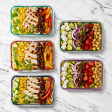 Duraglass Cup Meal Prep Sets - Glass Food Storage Container