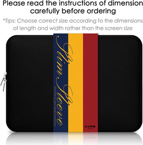 "13-Inch Laptop Sleeve – Neoprene Protective Case for MacBook Air, Dell, Lenovo & More (Black)"