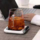 Portable Mug Heating Coaster Energy Saving Smart Heater Coaster Safety Lightweight Practical Gadgets for Home Office Supplies